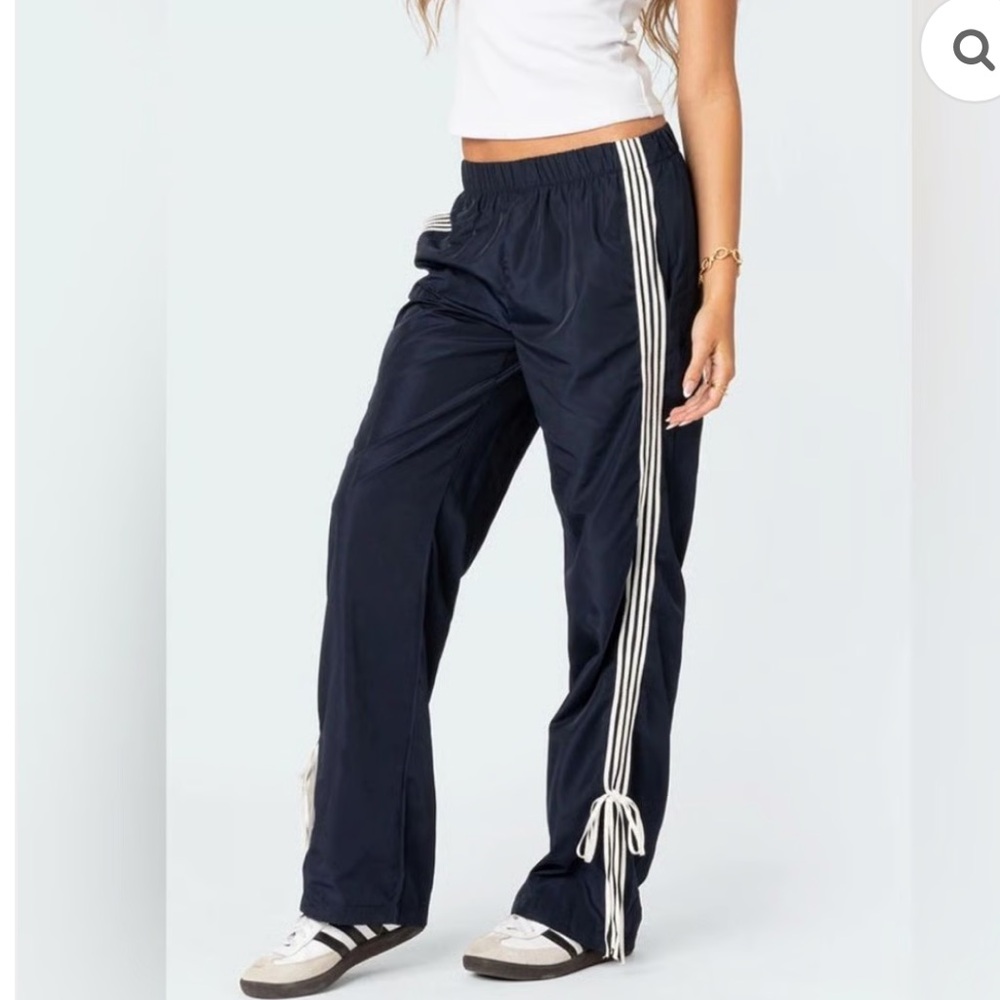 Edikted Remy Bow Ribbon Track Pants - Picture 2 of 10